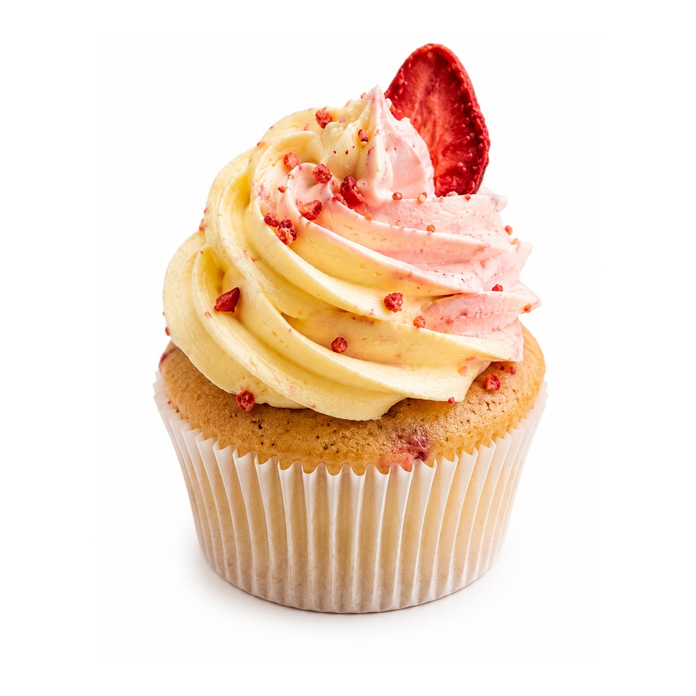 The Crush lemon strawberry cupcake